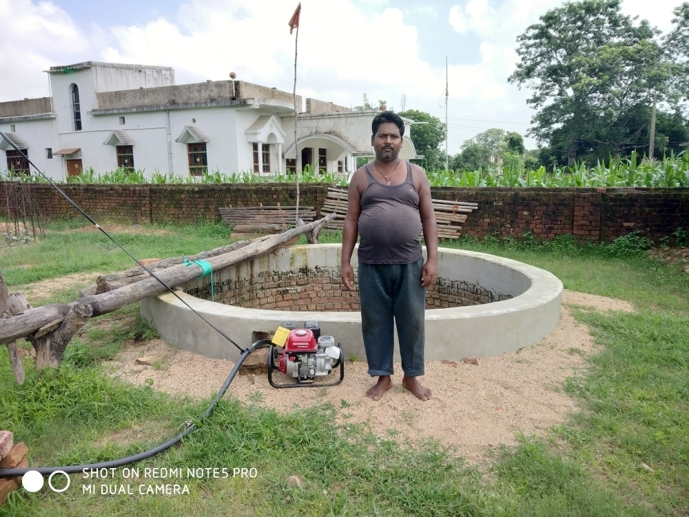 pump set at suraj kumar's well
