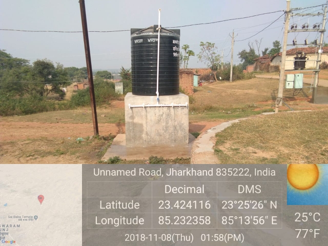 प्रखण्ड-रातू, पंचायत-सुणडील, ग्राम-धनईसोसो बाजार टाड शिवनगर में नया ट्रांसफार्मर के पास 6 इंच डीप बोरिंग कर चबूतरा बनाकर टंकी लगाने का कार्य