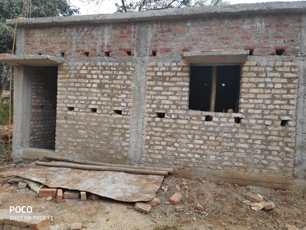Construction of library near temple of village Bijulia,Block-Ratu