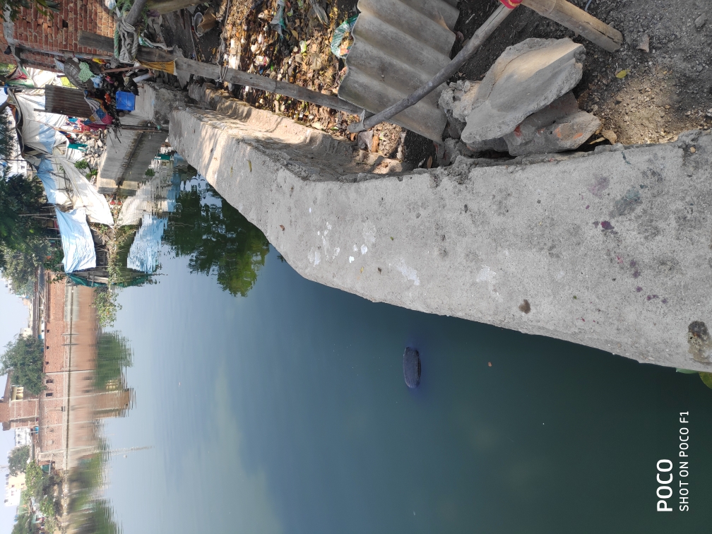 Construction of Guardwall near Hatia pond Amar chowk Chutia, Part-1