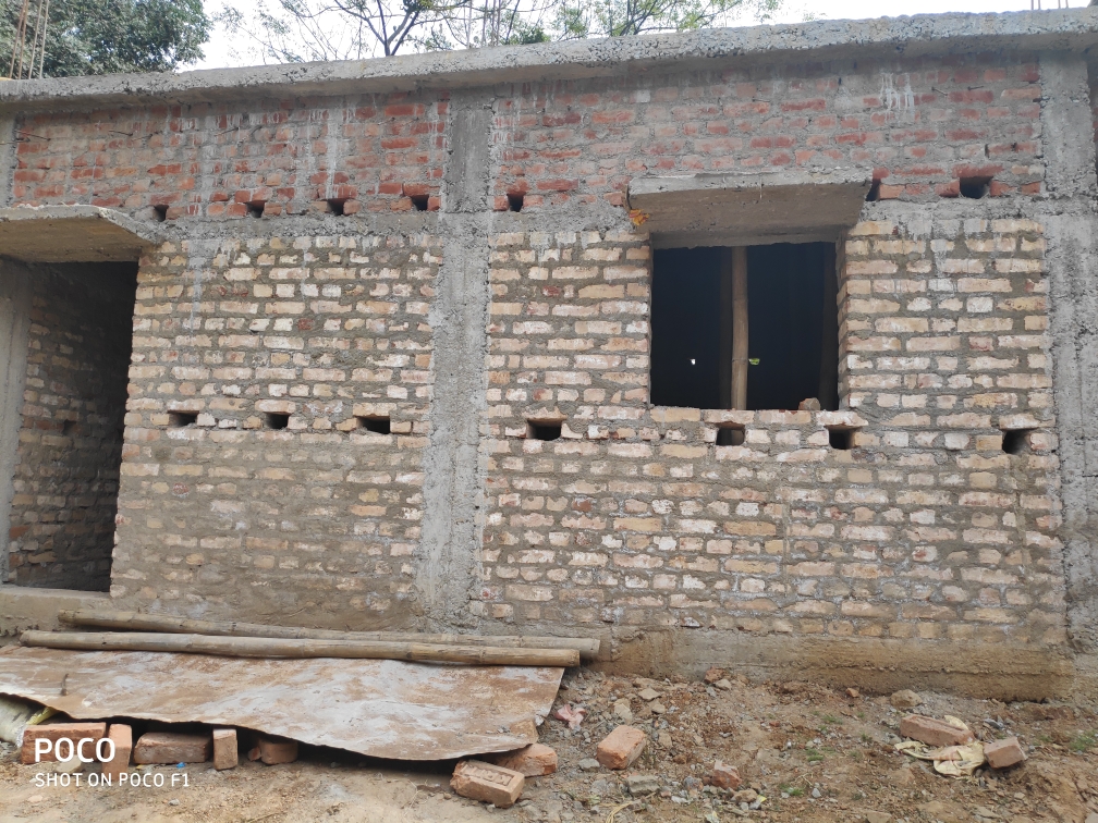 Construction of library near temple of village Bijulia,Block-Ratu
